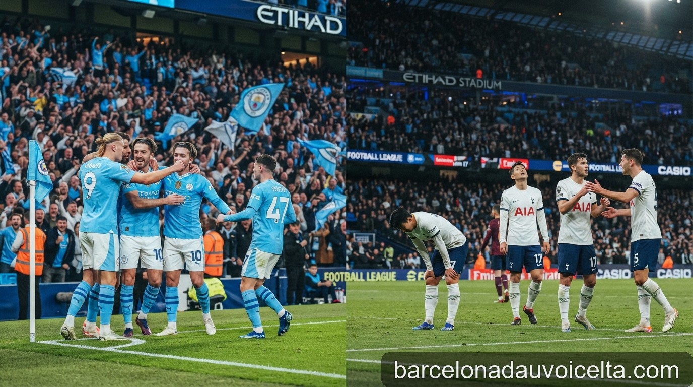 Premier League 2026/27: Man City thống trị ngôi đầu, Tottenham chìm sâu trong khủng hoảng